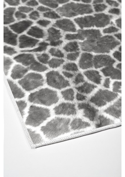 Dijital Salon Halısı Yıldız Deri Kaymaz Taban Modern Cherry Gri fırsatları