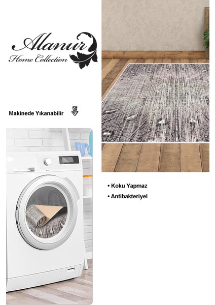 Dijital Salon Halısı Yıldız Deri Kaymaz Taban Modern Lee Pudra modelleri