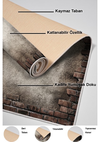 Dijital Salon Halısı Yıldız Deri Kaymaz Taban Modern Kailey Gri indirimleri