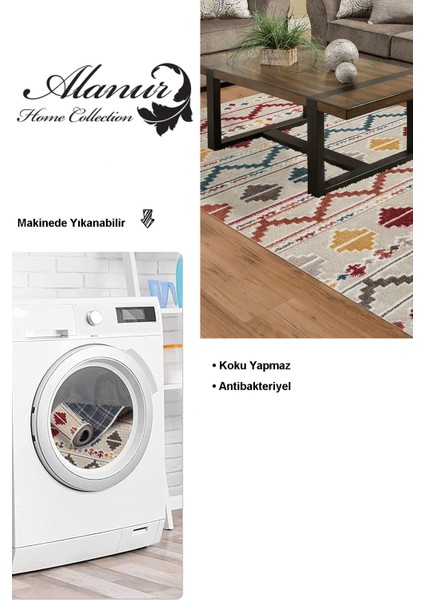 Dijital Salon Halısı Star Pamuk Kaymaz Taban Iskandinav Lizbet Renkli modelleri