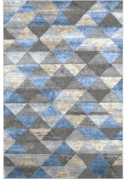 Dijital Salon Halısı Star Pamuk Kaymaz Taban Iskandinav Kitty Mavi fiyatları