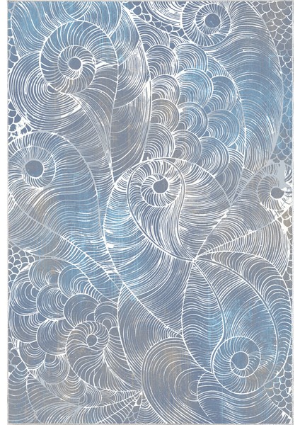 Dijital Salon Halısı Star Pamuk Kaymaz Taban Modern Corrina Lila fiyatları