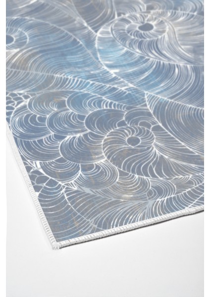 Dijital Salon Halısı Star Pamuk Kaymaz Taban Modern Corrina Lila fırsatları