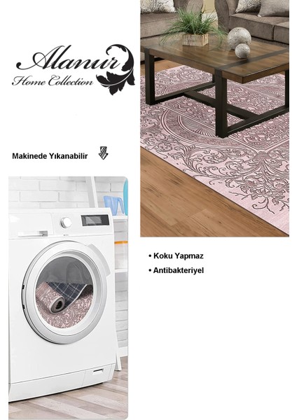 Dijital Salon Halısı Star Pamuk Kaymaz Taban Modern Katrina Pudra modelleri