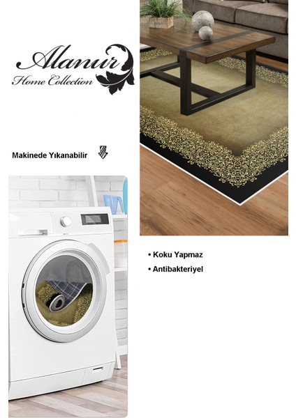 Dijital Salon Halısı Star Pamuk Kaymaz Taban Modern Roana Kahve modelleri
