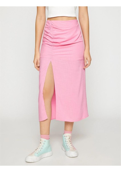3Sal70006Iw 909 Pembe Genç Kız Dokuma Etek modelleri