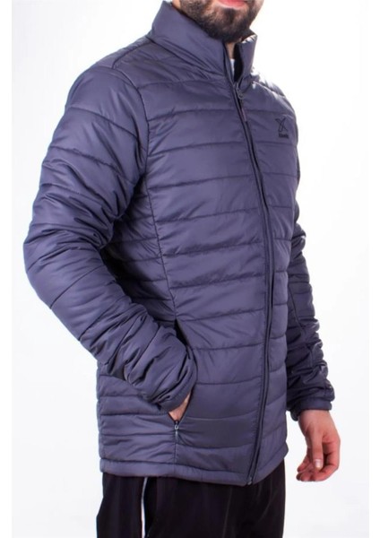 M-Basıc Man Padded Coat 2Pr Koyu Gri Erkek Mont