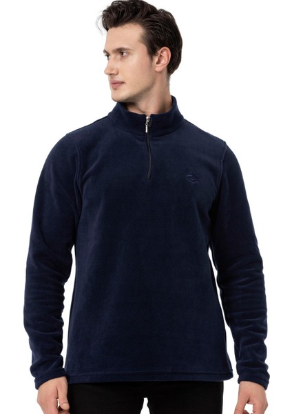 Yarım Fermuarlı Polar Lacivert Erkek M1517TL