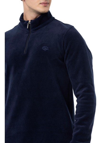Yarım Fermuarlı Polar Lacivert Erkek M1517TL