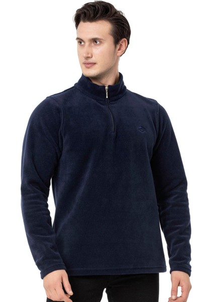 Yarım Fermuarlı Polar Lacivert Erkek M1517TL