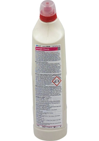 Topclın Acıd Bathroom Cleaner Banyo Temizleyici 750 ml fiyatları