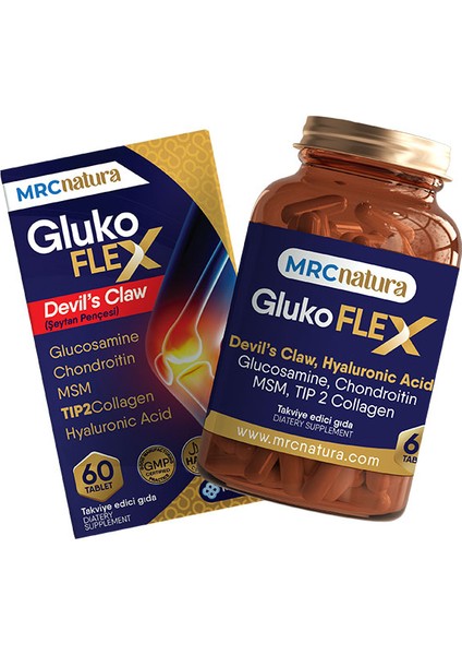 Natura Glukoflex Glukozamin Condro. Msm Tip2 Kol. Devil's Claw Hyal.Asit 60 Tab