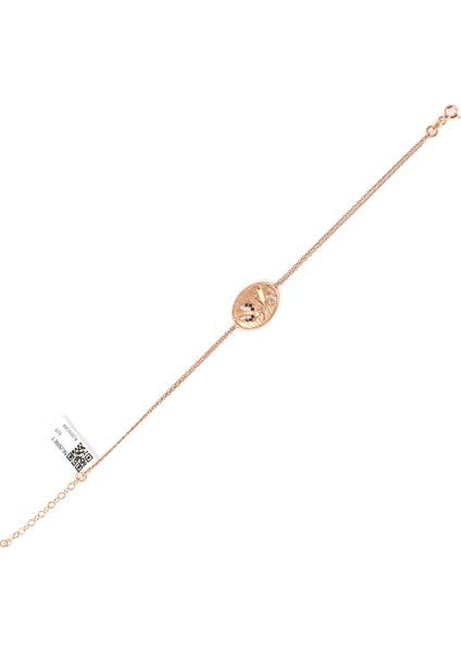 925 Ayar Gümüş Uç Uç Böceği Yapraklı Zincir Bileklik indirimleri