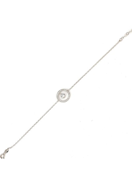 925 Ayar Gümüş Saklı Tektaş Modeli Zincir Bileklik fiyatları