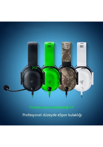 Blackshark V2X Razer Cyclone Black Shark V2X Oyuncu Kulaklığı Kablolu Kulaklık (Yurt Dışından)