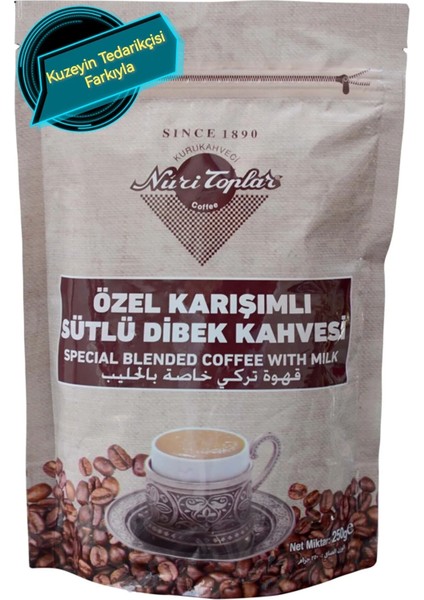 Özel Karışımlı Sütlü Dibek Kahvesi 250 gr x 2 Adet