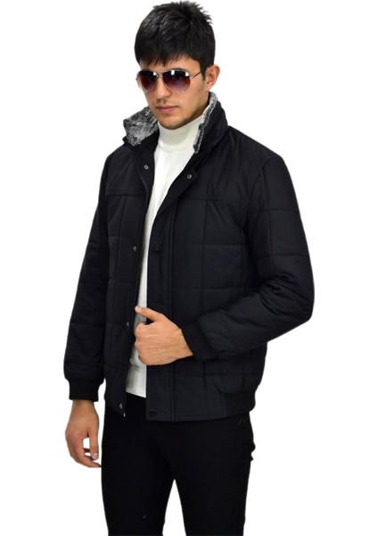 Erkek Büyük Beden Spor Peluş Yaka Mont M3096 BGL-ST03243