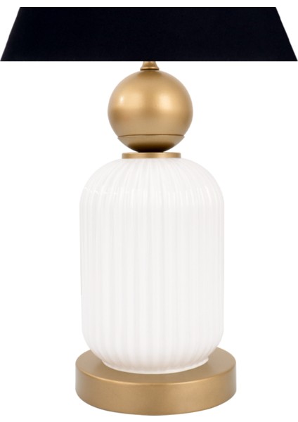 Lotus Gold - White Koni Cam Abajur