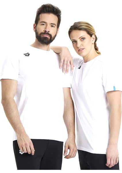 Team Panel Erkek Beyaz Günlük Stil T-Shirt 004899100 modelleri