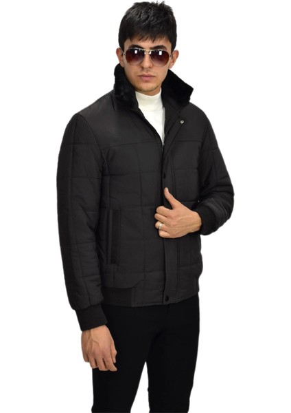 Erkek Spor Peluş Yaka Mont M3096 BGL-ST03242