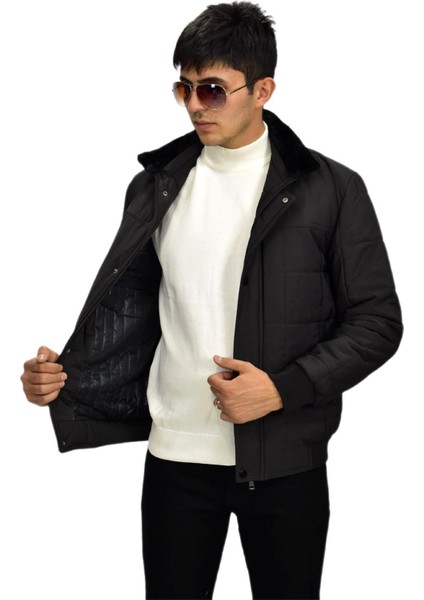 Erkek Spor Peluş Yaka Mont M3096 BGL-ST03242