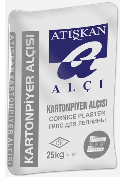 Akyd Ak Kale Yapı Dekorasyon Çabuk Donan Hızlı Donan Kartonpiyer Alçısı 25kg