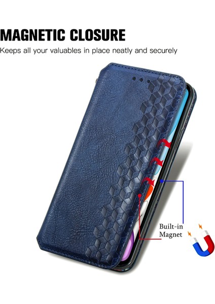 iPhone Xs Max Kart Tutuculu Cüzdan Kılıfı, Pu Deri Çevirme Çubuğu Darbeye Dayanıklı Kapak (Yurt Dışından)