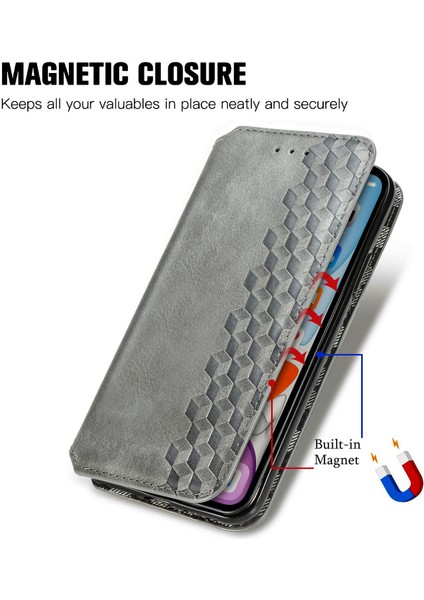 iPhone Xs Max Kart Tutuculu Cüzdan Kılıfı, Pu Deri Çevirme Çubuğu Darbeye Dayanıklı Kapak (Yurt Dışından)