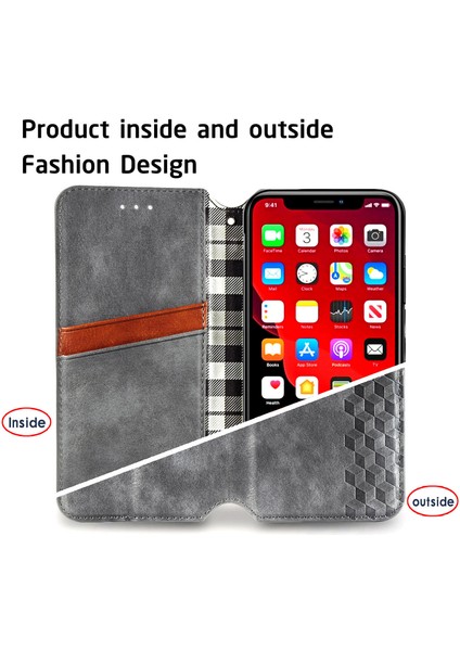 iPhone Xs Max Kart Tutuculu Cüzdan Kılıfı, Pu Deri Çevirme Çubuğu Darbeye Dayanıklı Kapak (Yurt Dışından)