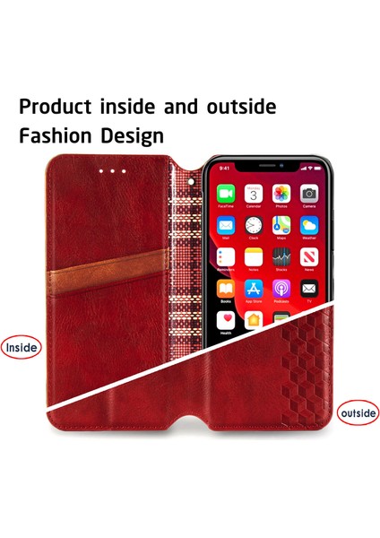 iPhone Xs Max Kart Tutuculu Cüzdan Kılıfı, Pu Deri Çevirme Çubuğu Darbeye Dayanıklı Kapak (Yurt Dışından)