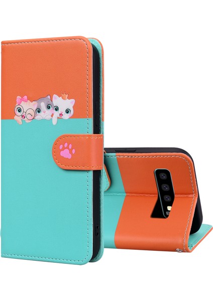 Samsung Galaxy S10 Sevimli Hayvan Desenli Kart Yuvalı Cüzdan Kılıfı (Yurt Dışından) fırsatları