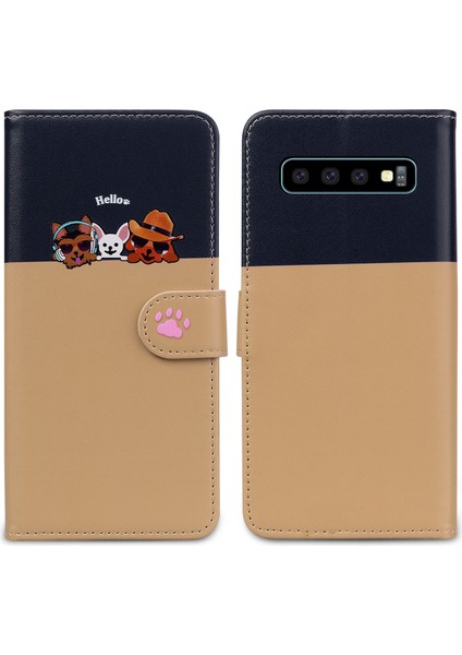 Samsung Galaxy S10 Sevimli Hayvan Desenli Kart Yuvalı Cüzdan Kılıfı (Yurt Dışından) indirimleri