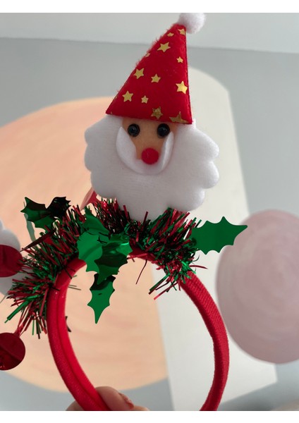 Yılbaşı Noel Babalı Saç Tacı