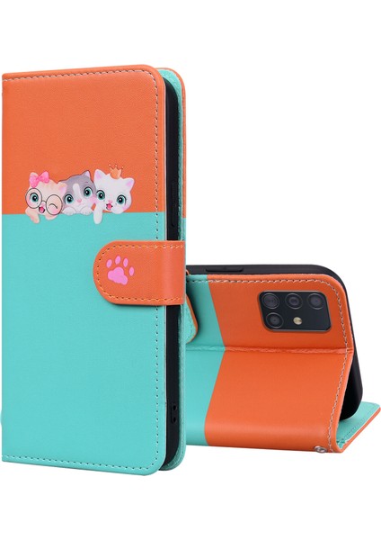 Samsung Galaxy A51 4g Sevimli Hayvan Desenli Kart Yuvalı Cüzdan Kılıfı (Yurt Dışından) fırsatları