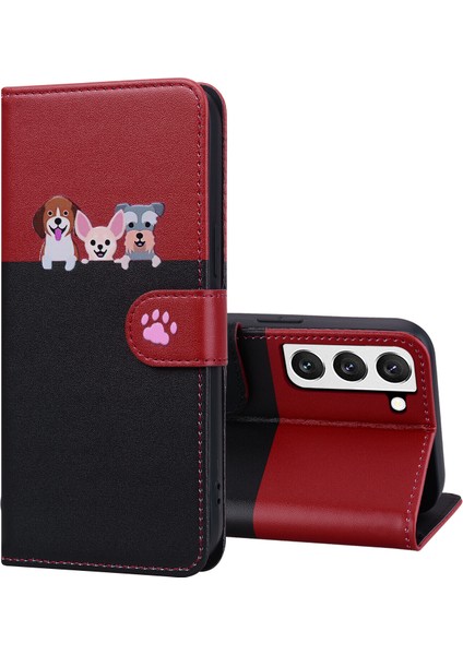 Samsung Galaxy S22 Sevimli Hayvan Desenli Kart Yuvalı Cüzdan Kılıfı (Yurt Dışından) fırsatları