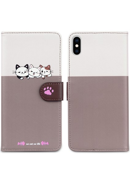 iPhone X/xs Sevimli Hayvan Desenli Kart Yuvalı Cüzdan Kılıfı (Yurt Dışından) indirimleri
