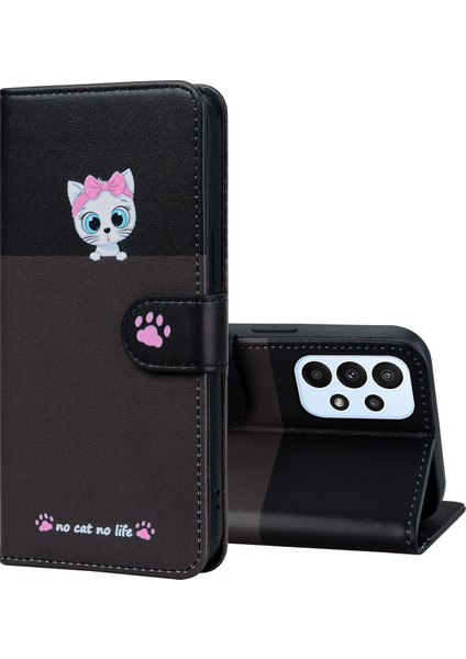 Samsung Galaxy A23 Sevimli Hayvan Desenli Kart Yuvalı Cüzdan Kılıfı (Yurt Dışından) fırsatları