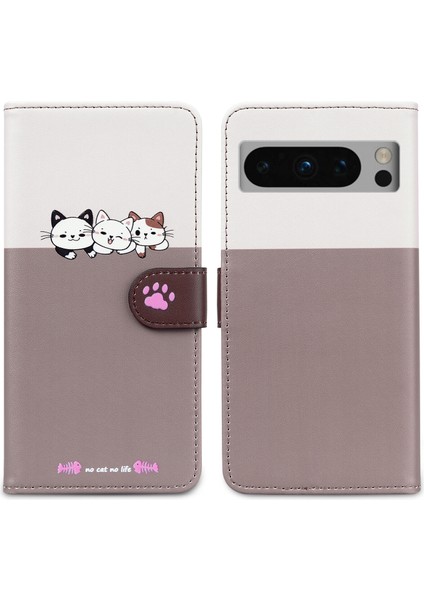 Google Pixel 8 Pro Sevimli Hayvan Desenli Kart Yuvalı Cüzdan Kılıfı (Yurt Dışından) indirimleri