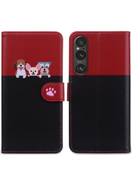Sony Xperia 1 V Sevimli Hayvan Desenli Kart Yuvalı Cüzdan Kılıfı (Yurt Dışından) indirimleri
