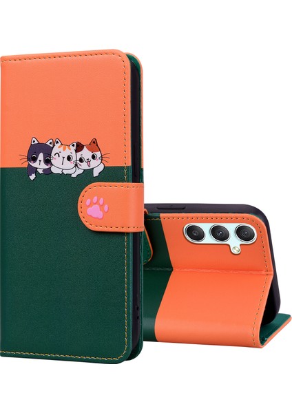 Samsung Galaxy A34 5g Sevimli Hayvan Desenli Kart Yuvalı Cüzdan Kılıfı (Yurt Dışından) fırsatları
