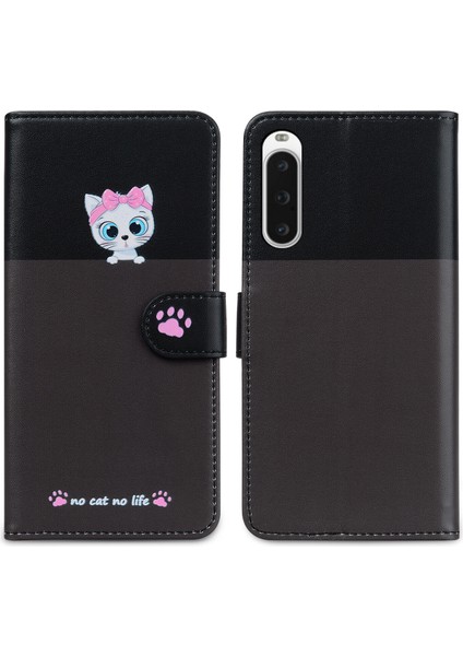 Sony Xperia 10 V Sevimli Hayvan Desenli Kart Yuvalı Cüzdan Kılıfı (Yurt Dışından) indirimleri