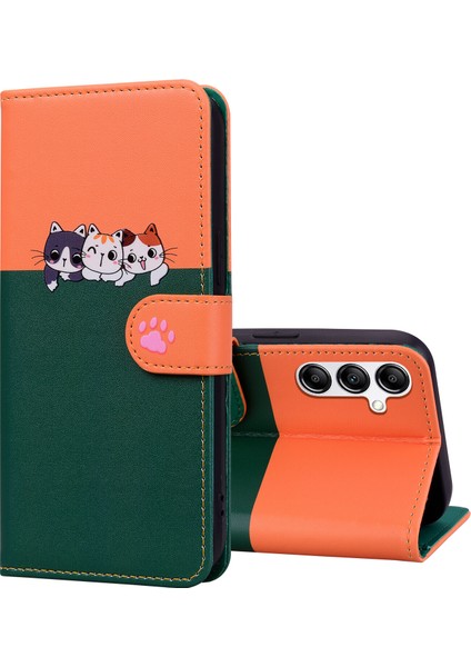 Samsung Galaxy A14 5g Sevimli Hayvan Desenli Kart Yuvalı Cüzdan Kılıfı (Yurt Dışından) fırsatları