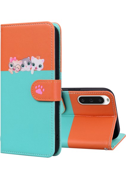 Sony Xperia 10 V Sevimli Hayvan Desenli Kart Yuvalı Cüzdan Kılıfı (Yurt Dışından) fırsatları