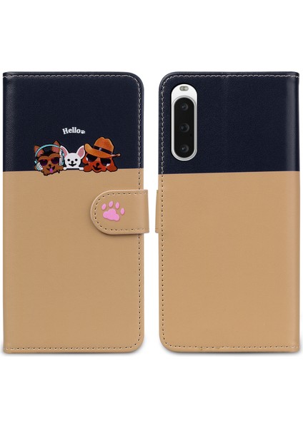 Sony Xperia 10 V Sevimli Hayvan Desenli Kart Yuvalı Cüzdan Kılıfı (Yurt Dışından) indirimleri