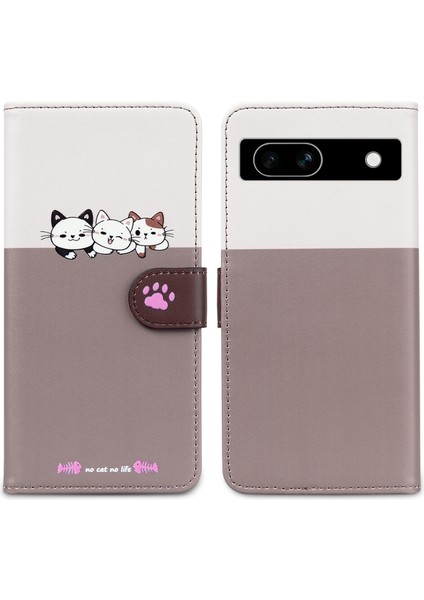Google Pixel 7A Sevimli Hayvan Desenli Kart Yuvalı Cüzdan Kılıfı (Yurt Dışından) indirimleri