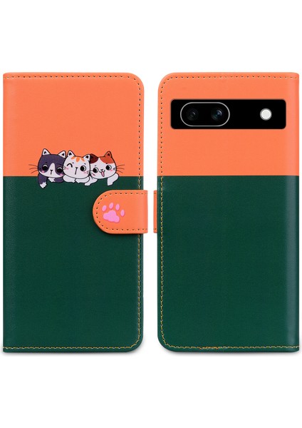 Google Pixel 7A Sevimli Hayvan Desenli Kart Yuvalı Cüzdan Kılıfı (Yurt Dışından) indirimleri