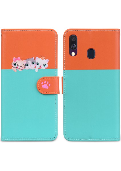 Samsung Galaxy A40 Sevimli Hayvan Desenli Kart Yuvalı Cüzdan Kılıfı (Yurt Dışından) indirimleri