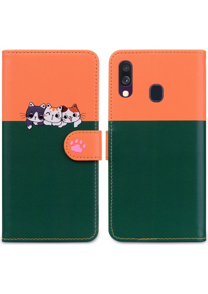 Samsung Galaxy A40 Sevimli Hayvan Desenli Kart Yuvalı Cüzdan Kılıfı (Yurt Dışından) indirimleri