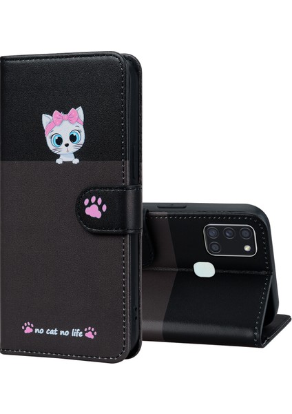 Samsung Galaxy A21S Sevimli Hayvan Desenli Kart Yuvalı Cüzdan Kılıfı (Yurt Dışından) fırsatları