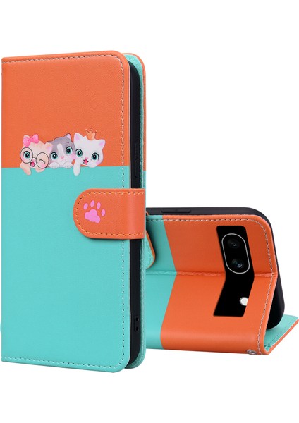 Google Pixel 7A Sevimli Hayvan Desenli Kart Yuvalı Cüzdan Kılıfı (Yurt Dışından) fırsatları